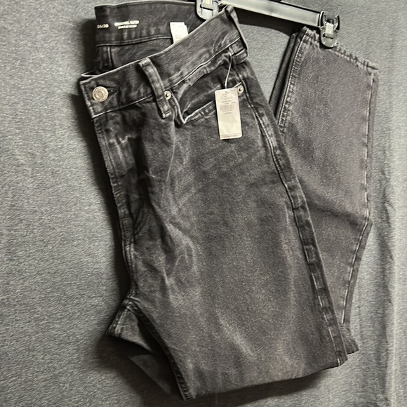 💥3/$30💥NWT Old Navy Men's Straight Taper Non-Stretch Black Jeans - 34Wx36L - Picture 4 of 10